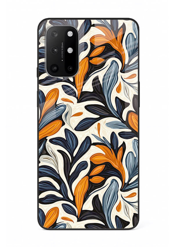 Vintage Leaf Pattern botanical aesthetic OnePlus 8T glass back cover