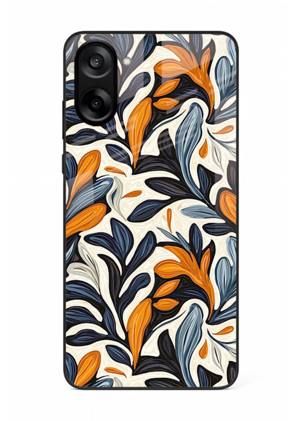 Vintage Leaf Pattern botanical aesthetic OnePlus Nord CE5 glass back cover
