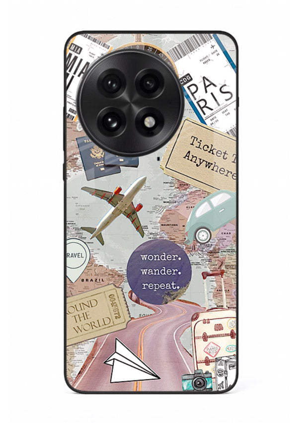Wander More Collage aesthetic artwork OnePlus 13 glass back cover