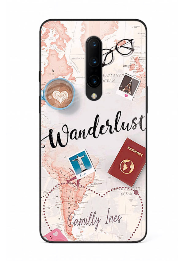 Wanderlust Essentials Art illustration OnePlus 8 glass back cover