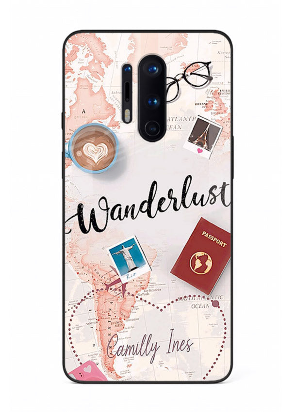 Wanderlust Essentials Art illustration OnePlus 8 Pro glass back cover