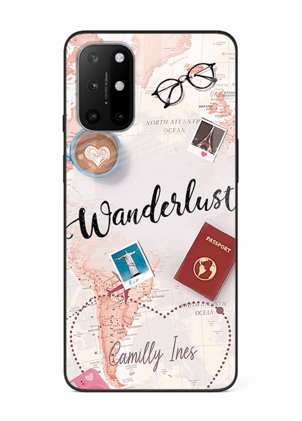 Wanderlust Essentials Art illustration OnePlus 8T glass back cover