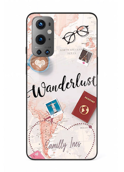 Wanderlust Essentials Art illustration OnePlus 9 glass back cover