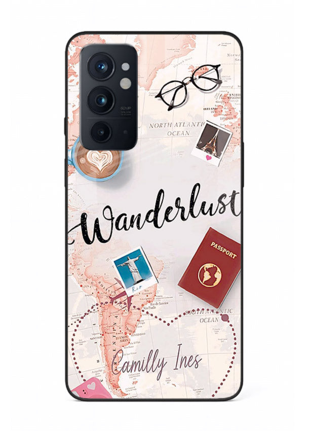 Wanderlust Essentials Art illustration OnePlus 9RT glass back cover
