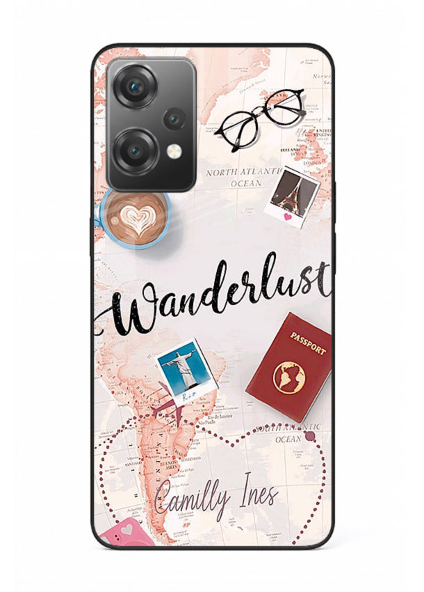 Wanderlust Essentials Art illustration OnePlus Nord CE2 Lite 5G glass back cover
