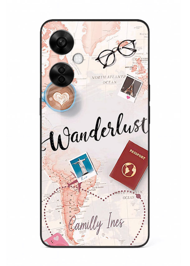 Wanderlust Essentials Art illustration OnePlus Nord CE3 Lite glass back cover