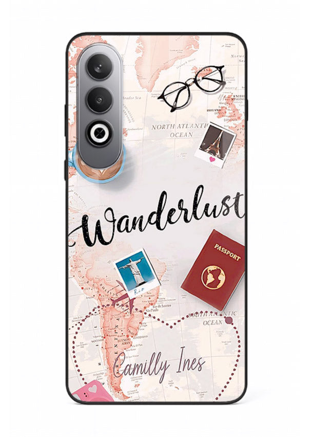 Wanderlust Essentials Art illustration OnePlus Nord CE4 glass back cover