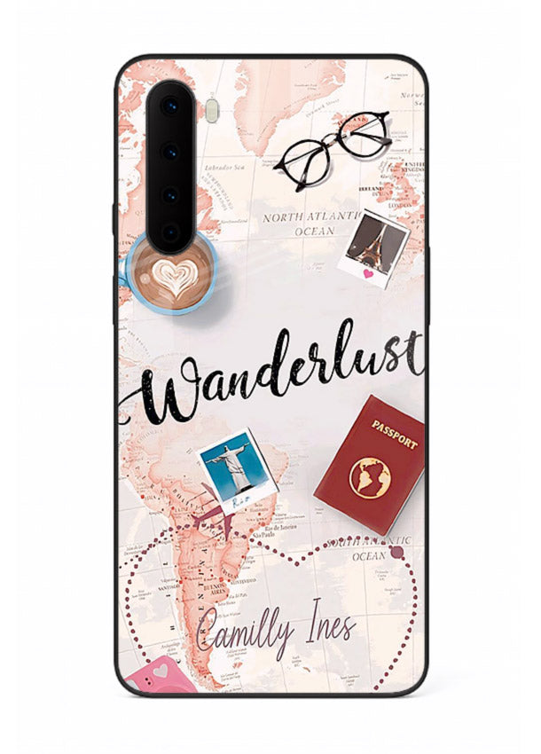Wanderlust Essentials Art illustration OnePlus Nord glass back cover