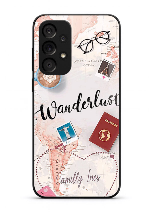Wanderlust Essentials Art illustration Samsung M32 5G glass back cover