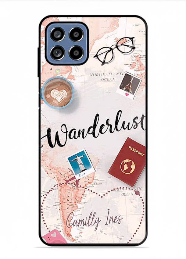 Wanderlust Essentials Art illustration Samsung F12 5G glass back cover