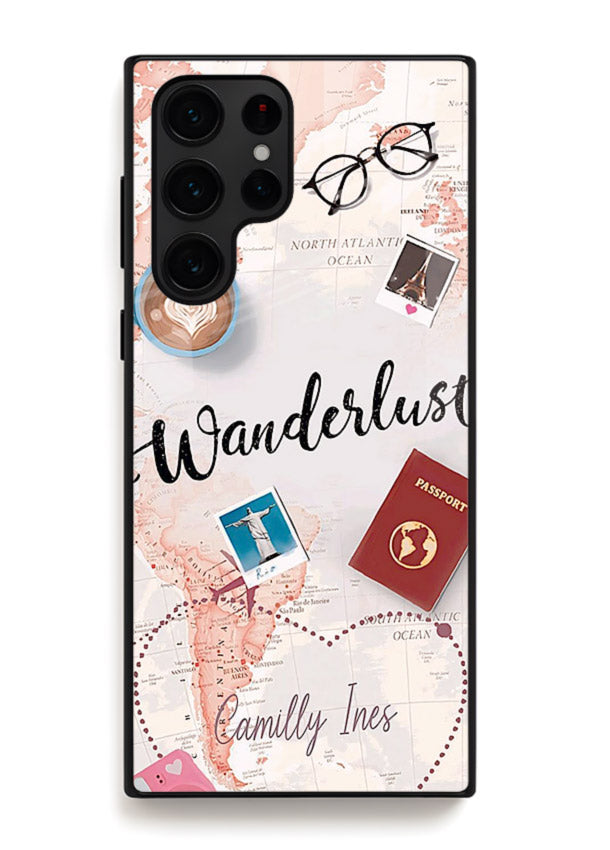 Wanderlust Essentials Art illustration Samsung S23 Ultra glass back cover