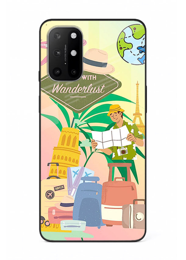 Wanderlust Packing Scene packing illustration OnePlus 8T glass back cover