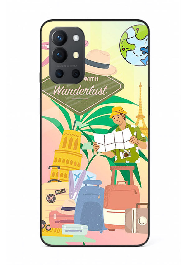 Wanderlust Packing Scene packing illustration OnePlus 9R glass back cover