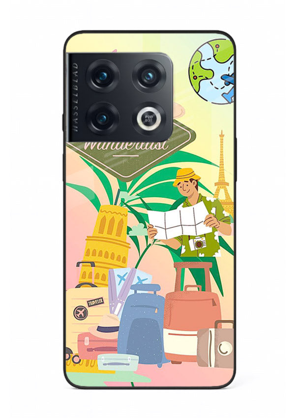 Wanderlust Packing Scene packing illustration OnePlus 10 Pro glass back cover