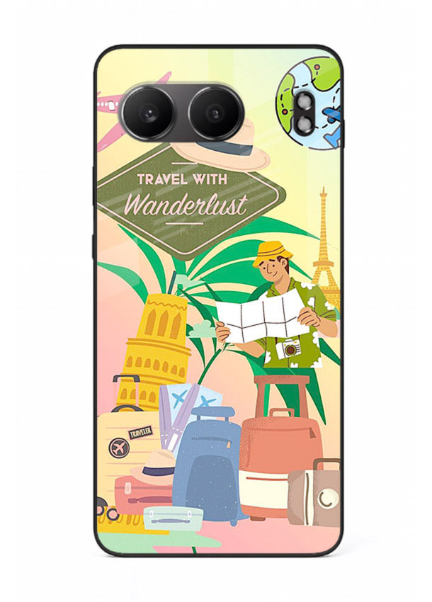 Wanderlust Packing Scene packing illustration OnePlus Nord 4 glass back cover