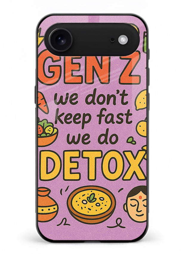 Wellness Detox Poster pastel wellness artwork iphone 18 air glass back cover