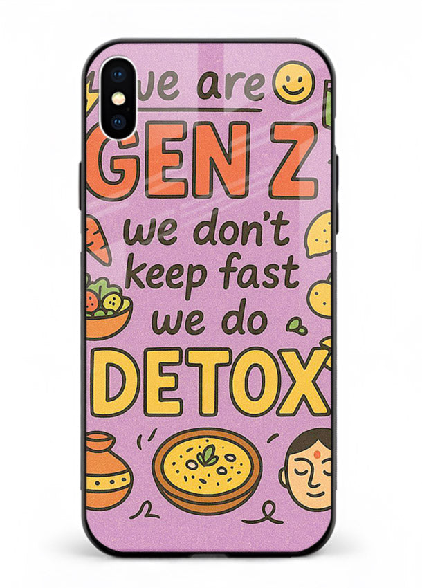 Wellness Detox Poster pastel wellness artwork iphone xs max glass back cover