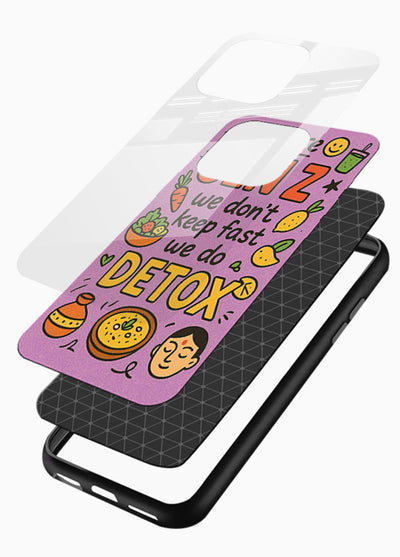 Wellness Detox Poster pastel wellness artwork glossy vibrant premium glass back cover - Angle Layers