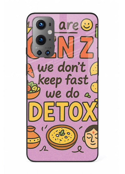 Wellness Detox Poster pastel wellness artwork OnePlus 9 glass back cover