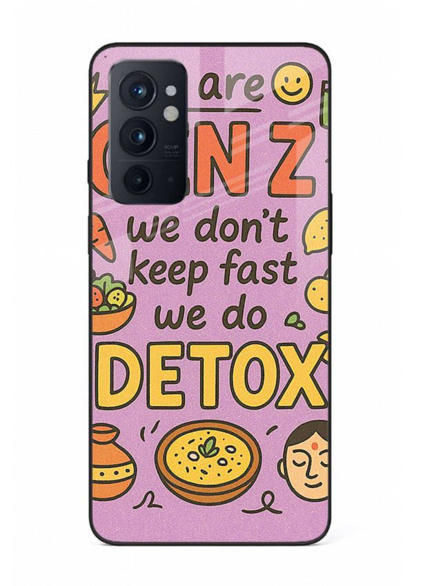 Wellness Detox Poster pastel wellness artwork OnePlus 9RT glass back cover
