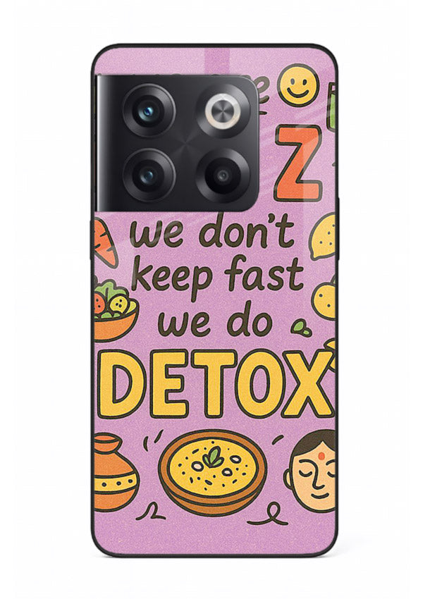Wellness Detox Poster pastel wellness artwork OnePlus 10T glass back cover