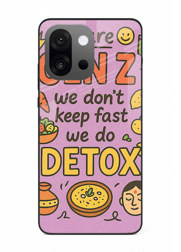 Wellness Detox Poster pastel wellness artwork OnePlus 13s glass back cover