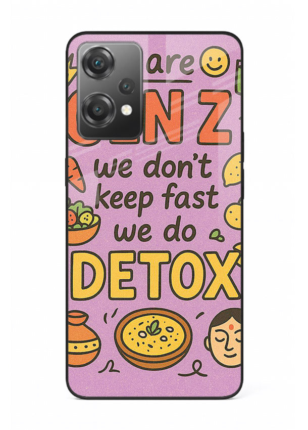 Wellness Detox Poster pastel wellness artwork OnePlus Nord CE2 Lite 5G glass back cover