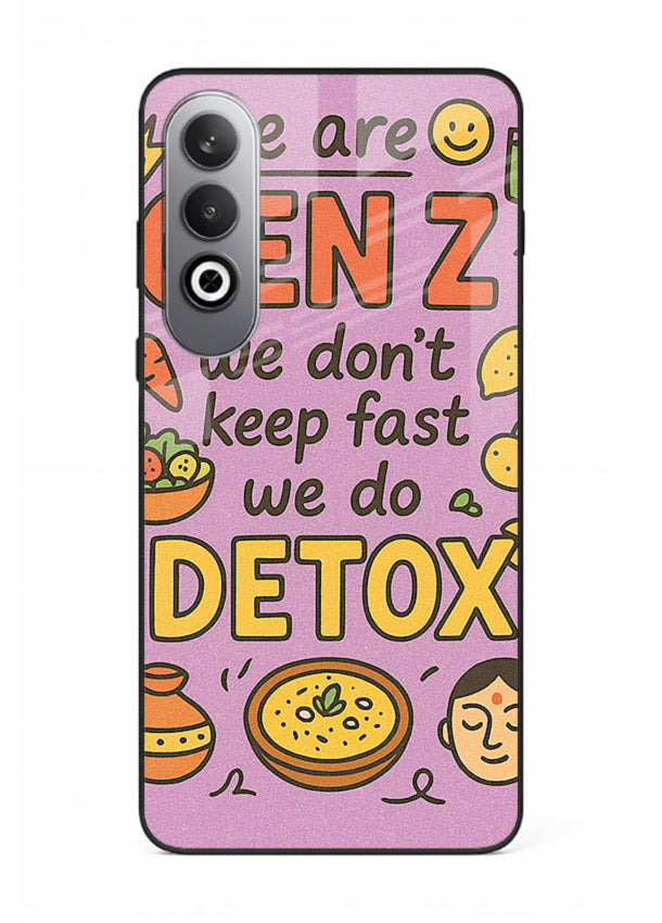 Wellness Detox Poster pastel wellness artwork OnePlus Nord CE4 glass back cover