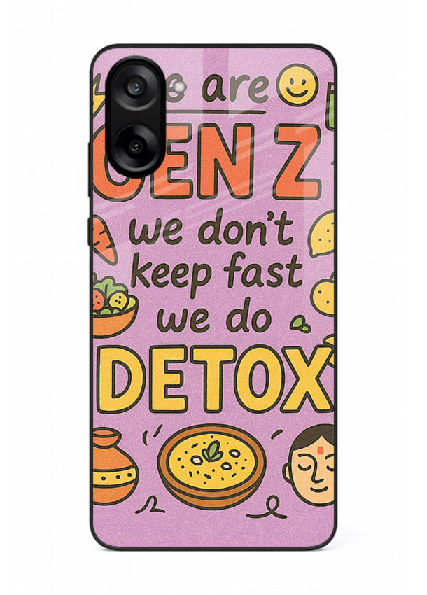 Wellness Detox Poster pastel wellness artwork OnePlus Nord CE5 glass back cover