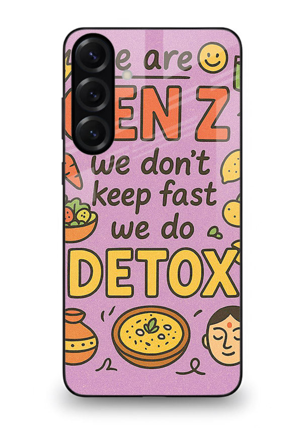 Wellness Detox Poster pastel wellness artwork Samsung A36 5G glass back cover