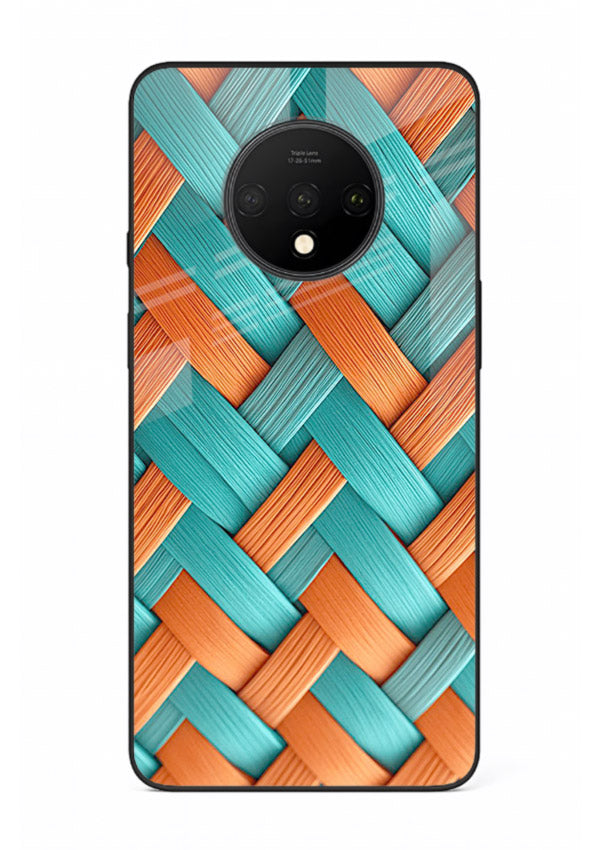 Woven Color Weave artistic woven pattern OnePlus 7T glass back cover