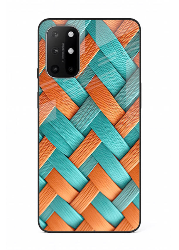 Woven Color Weave artistic woven pattern OnePlus 8T glass back cover