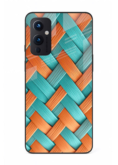 Woven Color Weave artistic woven pattern OnePlus 9 Pro glass back cover
