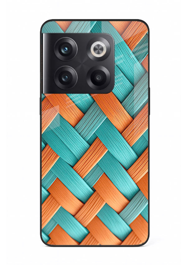 Woven Color Weave artistic woven pattern OnePlus 10T glass back cover