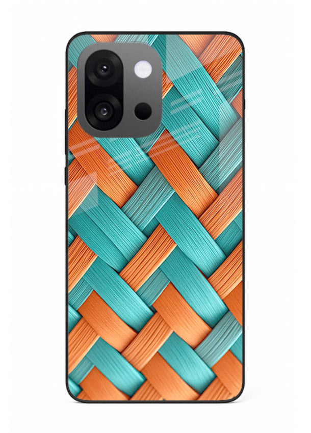 Woven Color Weave artistic woven pattern OnePlus 13s glass back cover