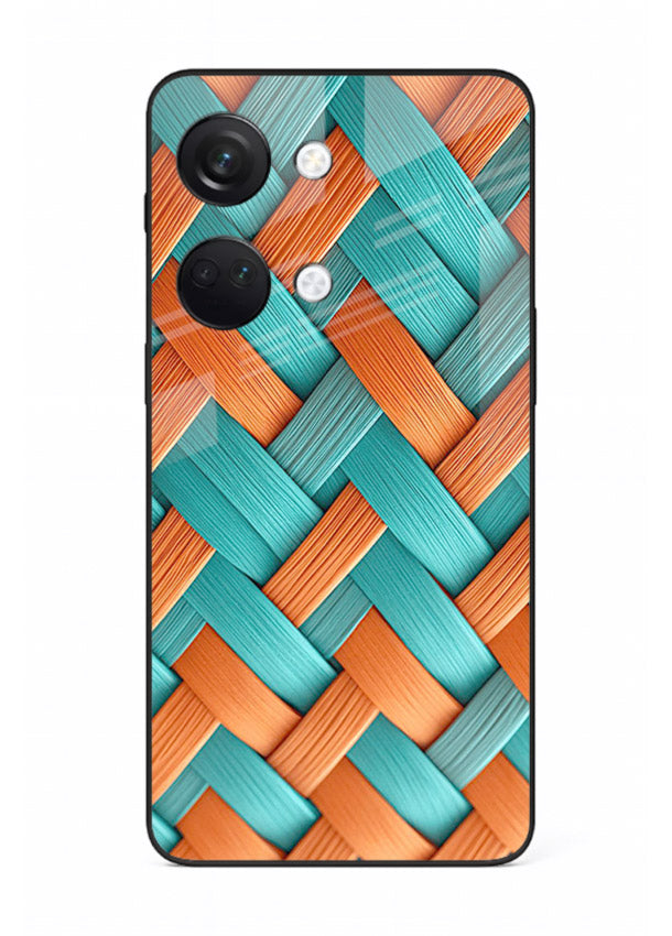 Woven Color Weave artistic woven pattern OnePlus Nord 3 glass back cover