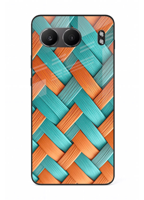 Woven Color Weave artistic woven pattern OnePlus Nord 4 glass back cover