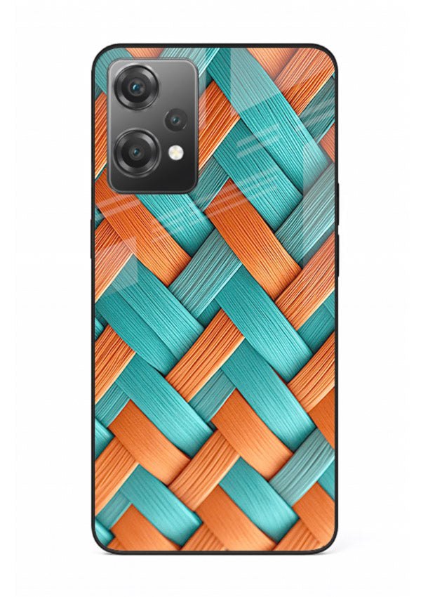 Woven Color Weave artistic woven pattern OnePlus Nord CE2 Lite 5G glass back cover
