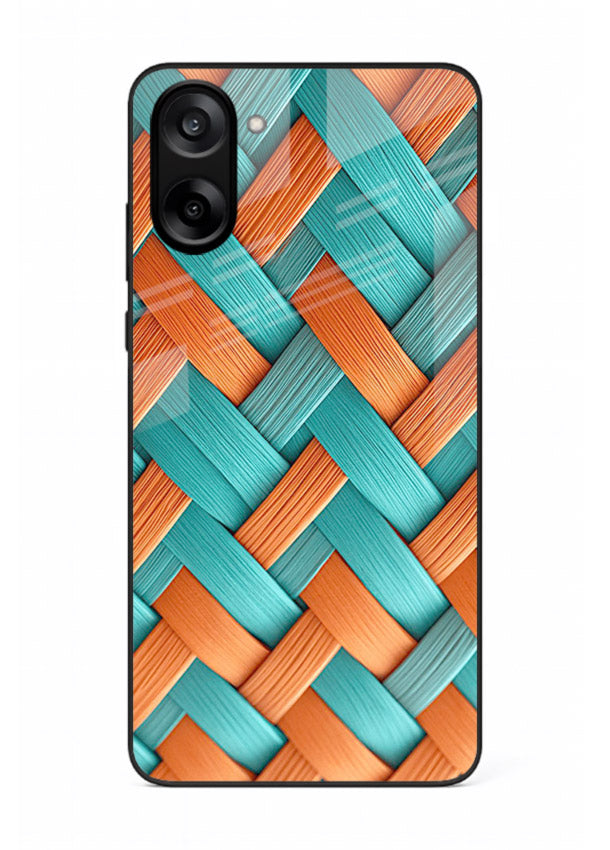 Woven Color Weave artistic woven pattern OnePlus Nord CE5 glass back cover