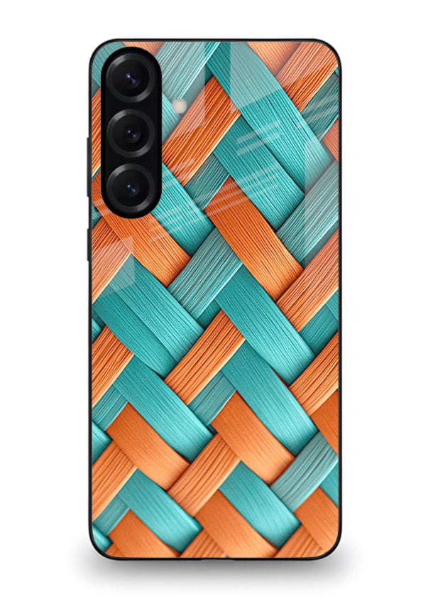Woven Color Weave artistic woven pattern Samsung A54 5G glass back cover
