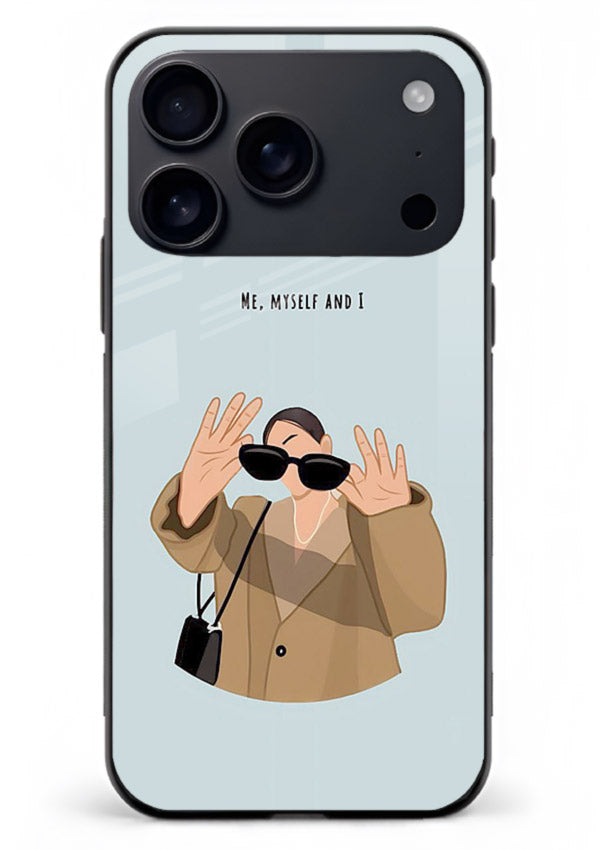 Supportive beige quote printed on iphone 18 pro max glass back cover with soft tones.